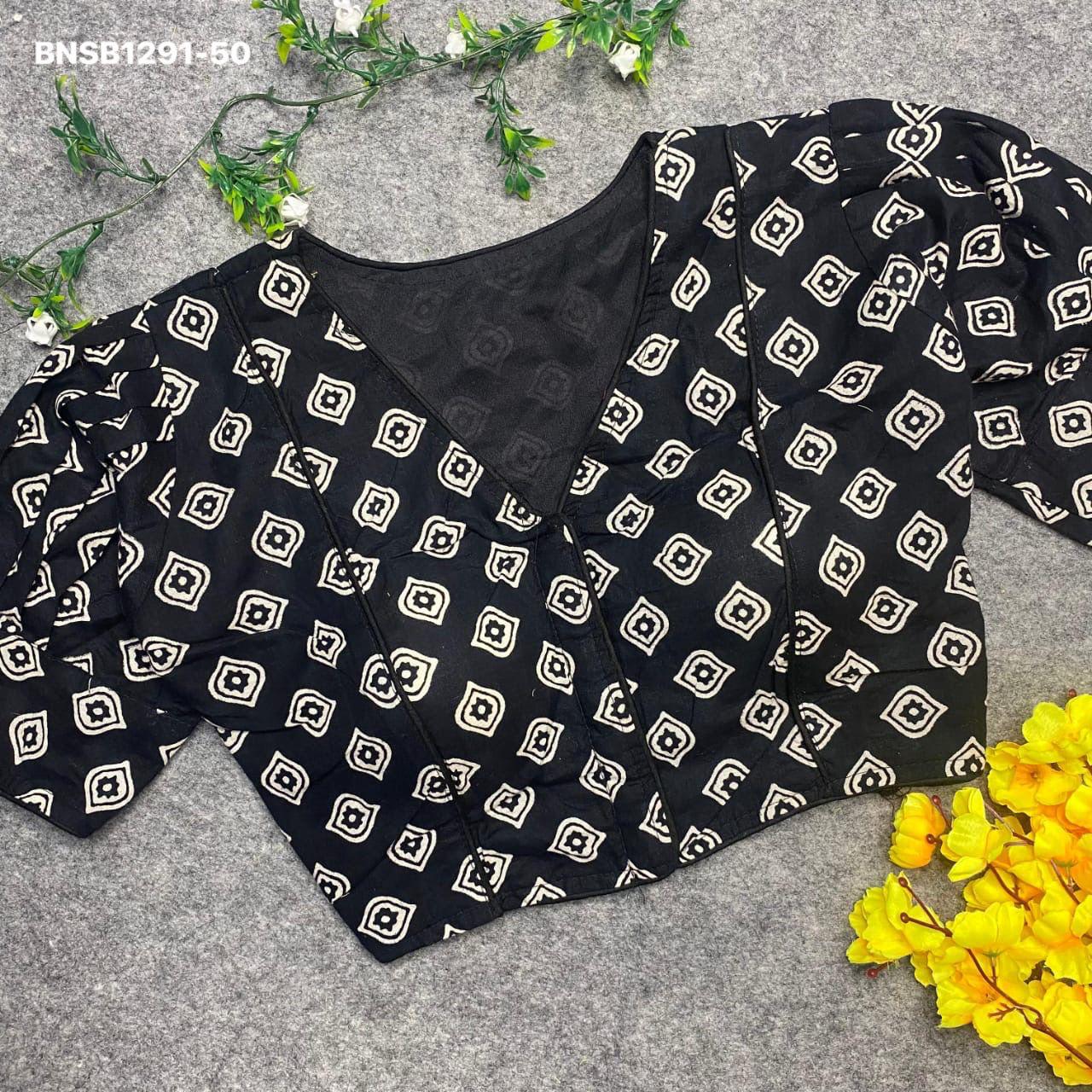 Pure Ajarakh Cotton - Ballon Sleeves